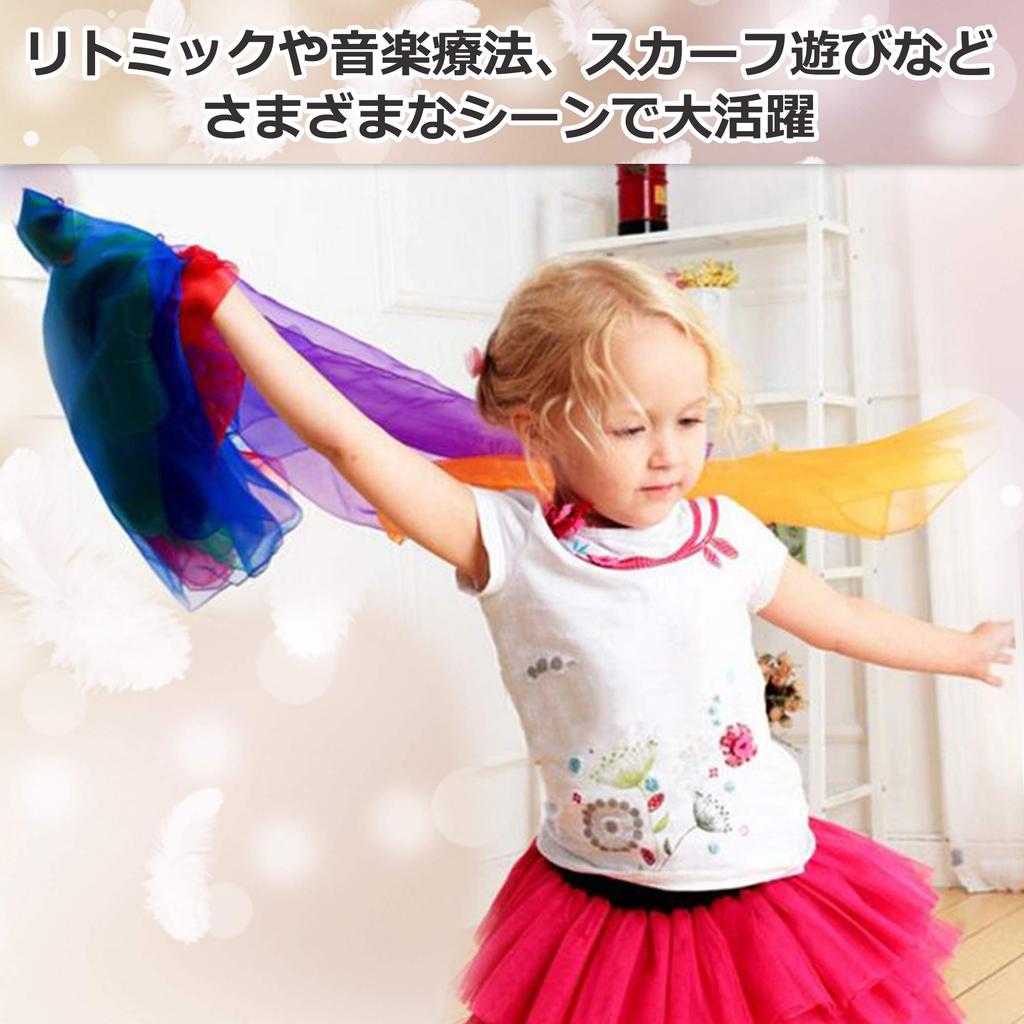 Nullie Eurhythmic Large Jumbo Chiffon Set of 5 Colors [Felimoa] Scarf, Scarf, Scarf, Dance,