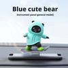 Mini Skateboard Bear Car Center Console Ornaments Car Decoration Interior Accessories Cute Doll Car Dashboard Decoration