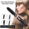 4-in-1 Hot   Brush H  Dryer Comb H  Curler Straightener 30-Second Fast Heating Wet and Dry Use Temperature-Controlled H  Care Styling Tool Set