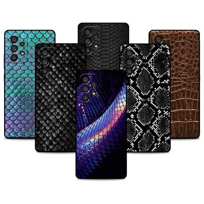 Etui na Samsung Galaxy A52 A12 A51 A32 A21s A71 A53 A13 A32 A72 A31 A33 A22 A03 A41 Pokrowiec na telefon Wzór skóry węża