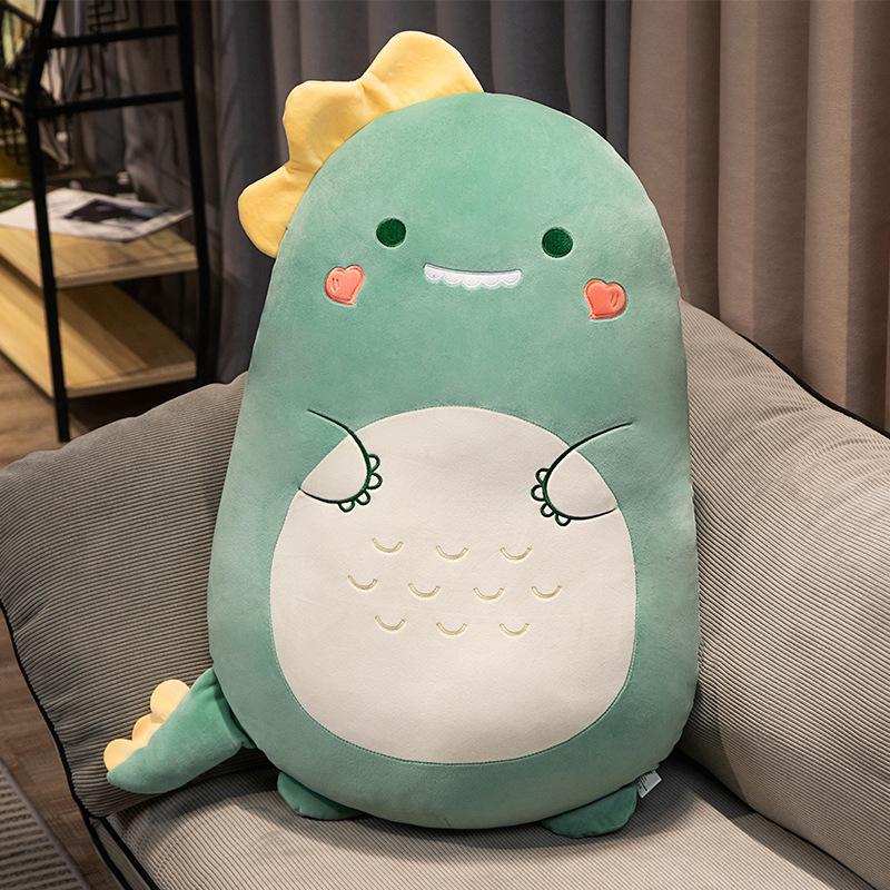 Kawaii Gruby Dinozaur Jednorożec Lew Husky Świnka Króliczek Pluszowy Przytulanie Poduszka Zabawki Wypchane Miękkie Zwierzę Poduszka dla Dzieci Dziewczyn Prezent