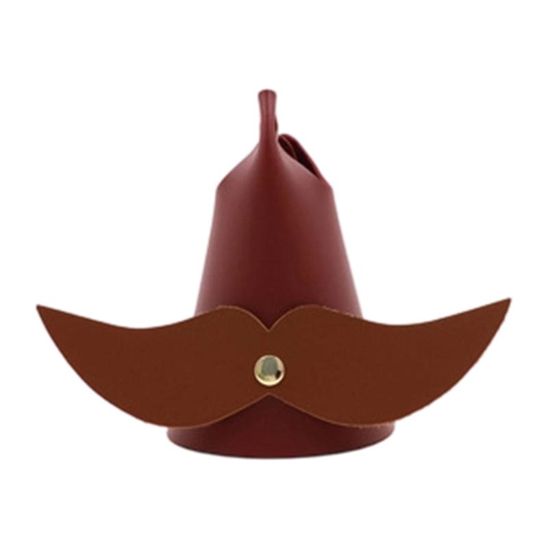 Mustache Shaped PU Leather Glasses Stand Holder For Desk Decoration Stable Support For Sunglasses Reading Glasses
