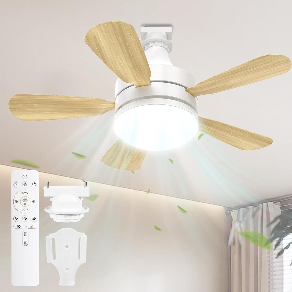Forward and Reverse LED Ceiling Ceiling Night Forward and Reverse Stepless Dimming and Color Airflow DC Timer Compact Air Easy Suitable for Bedrooms