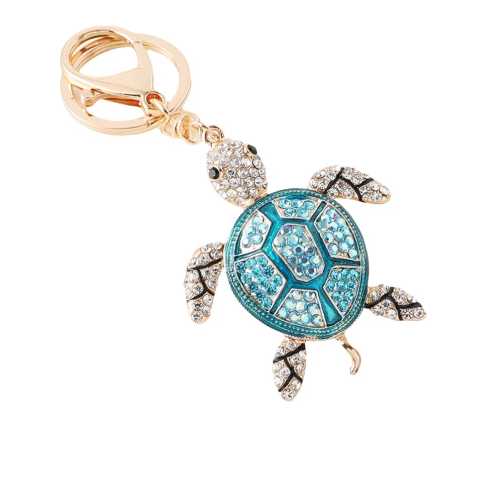 Good Fortune Turtle Keychain Colorful Hanging Pendant Exquisite Key Ring Holder  Car Key Pendant