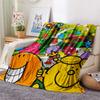 Mr. Men Little Miss  Print Flannel Blanket, High Quality Comfortable for All Seasons, Home Decor, Warmth and Comfort