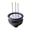 Hasegawa Buddhist Altar Electronic Incense Stick "Sun Yasuragi" (3 Sticks, 3 Inches) with Red Glow Tip, Ceramic Incense Burner [Brown], Batteries Incl