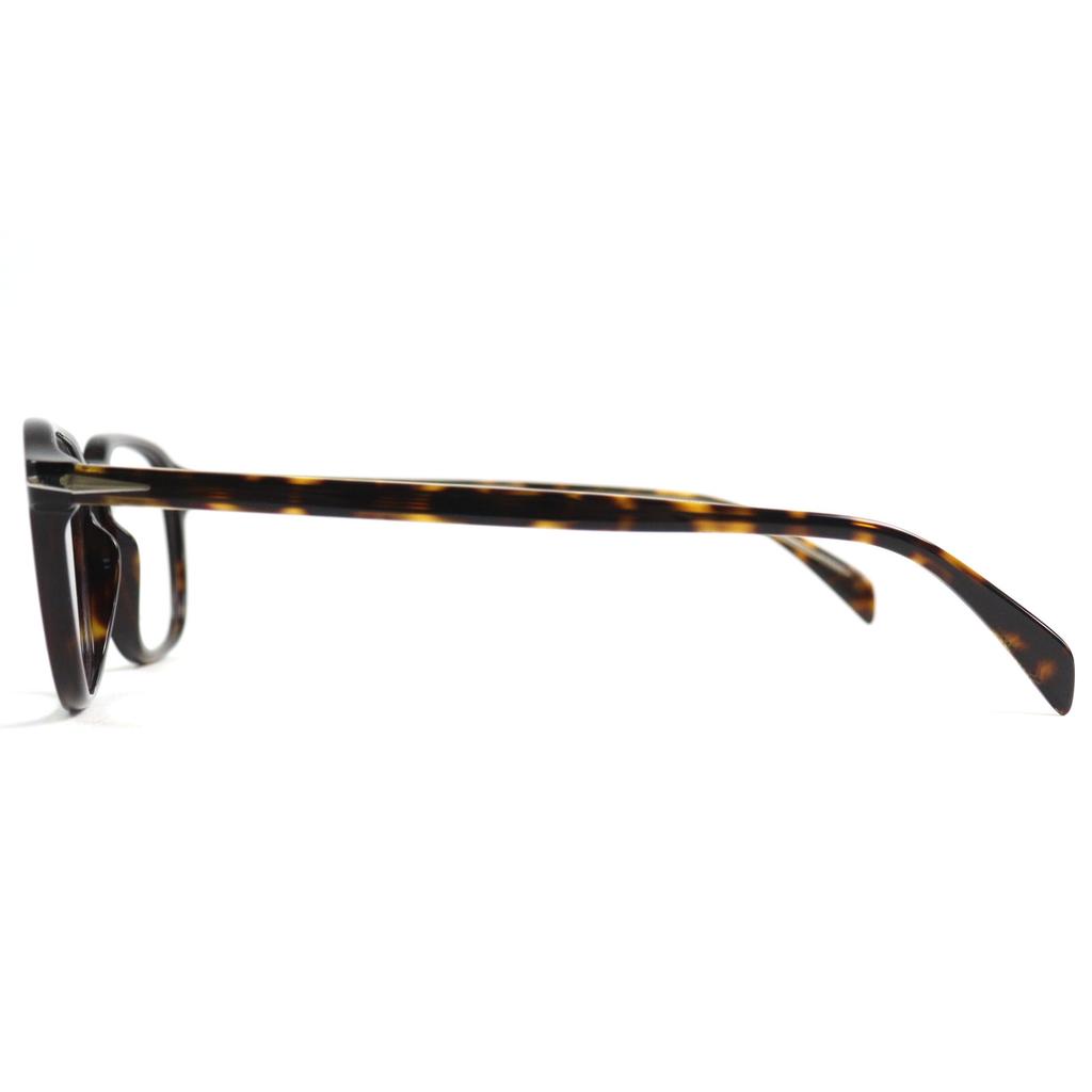 Pristine EYEWEAR by DAVID BECKHAM Glasses DB Monogram Engraved Rectangle Shape End Tip black mens DB 1084 Used