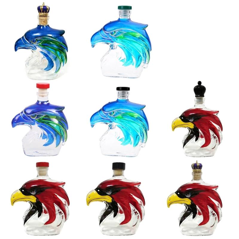Premium Whiskeys Aerators Gift Set For Football Fan Feature Intricate Seahawk Sculpture And Durable Glass Construction