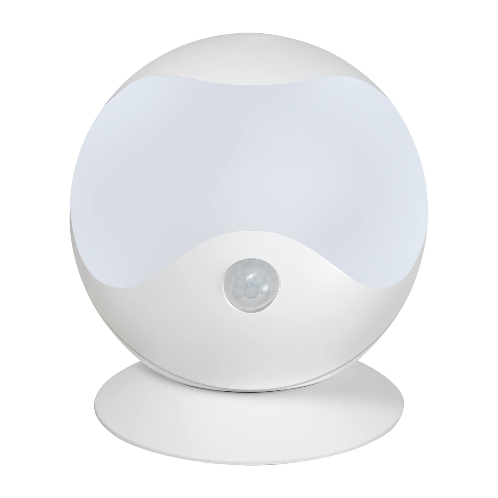

ELPA LED Sensor Light (WhiteWarm WhiteRainproof) with Motion Sensor, Globe-Shaped, Magnet, and Screw Mount (PM-L750W)