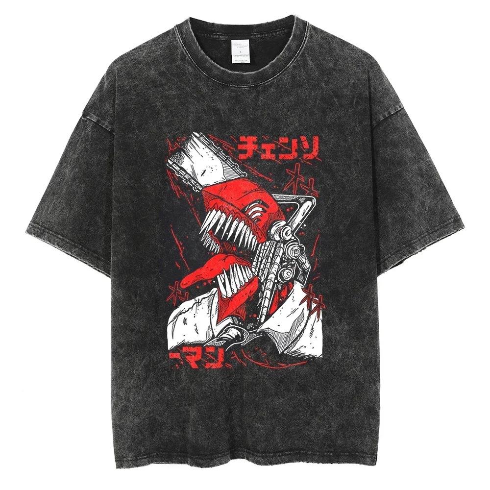 R Japanese Men S T-Shirt 62T-Shirt Graphic Omop954 Washed Men S Clothing Hha New Ommreeb Anime T S