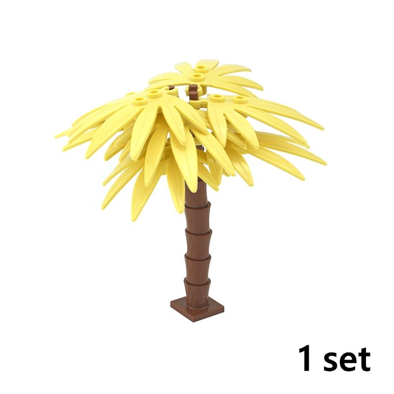 City Friend Accessories MOC Building Blocks Plant Bush Tree Flower Grass DIY House Parts Creative Bricks 3471 30176 32607 Toys
