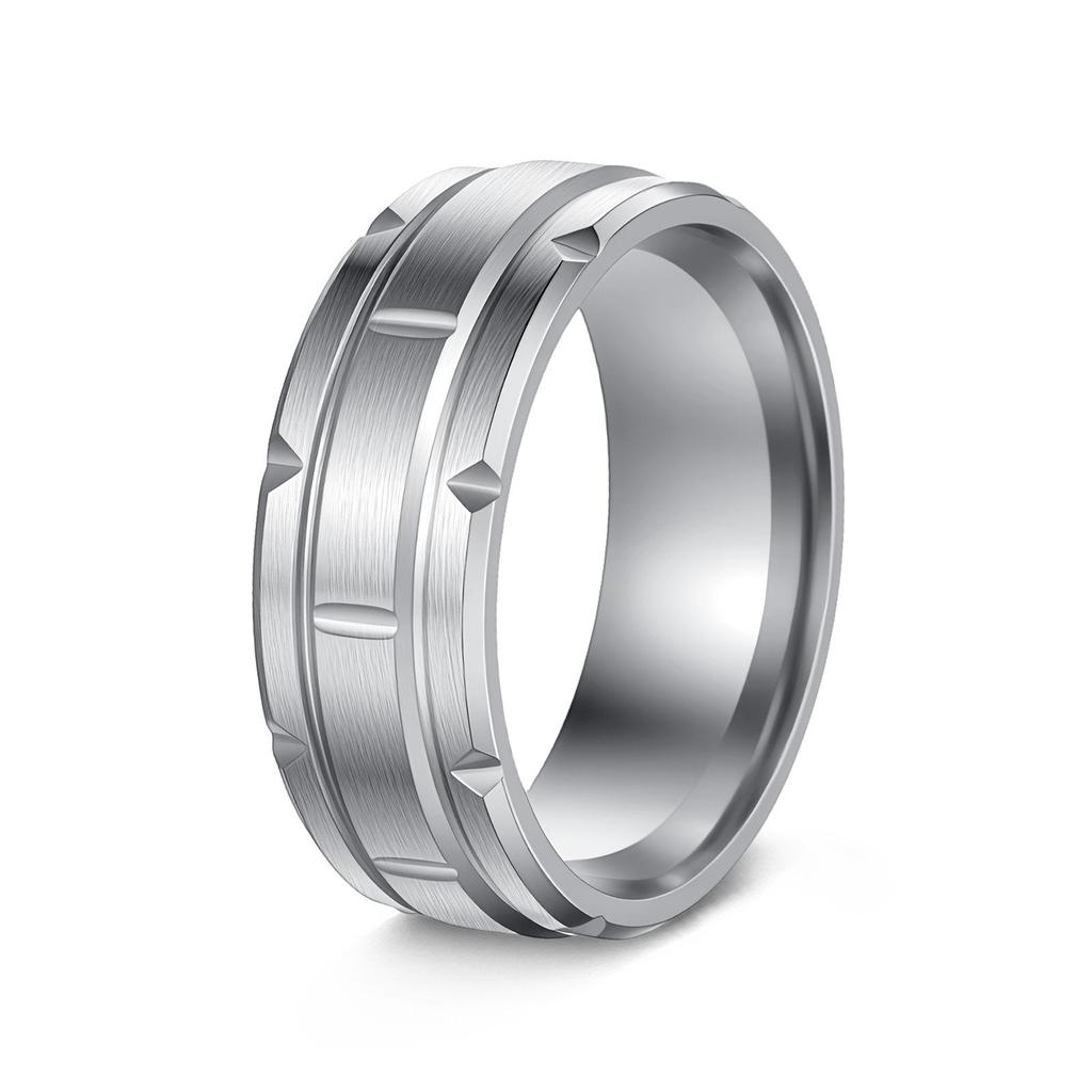 12-Piece Rotating Fidget Chain Ring Set In Stainless Steel
