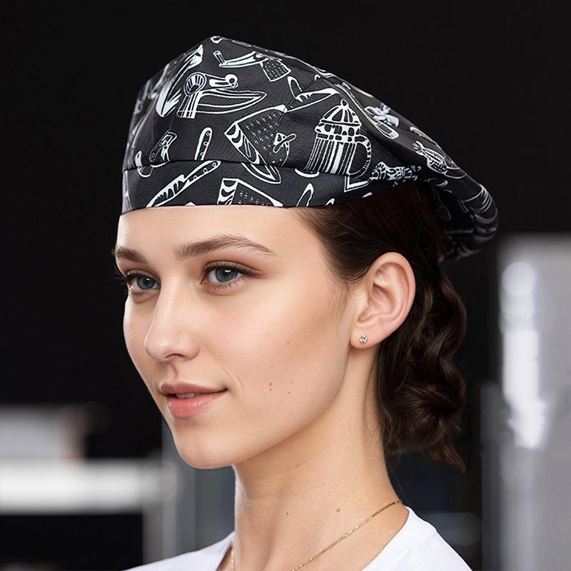 1Pc Men'S And Women'S Caps Kitchen Supplies Chef Beret Kitchen Gadgets Waiter'S Work Cap Kitchen Utensils Multi-Color