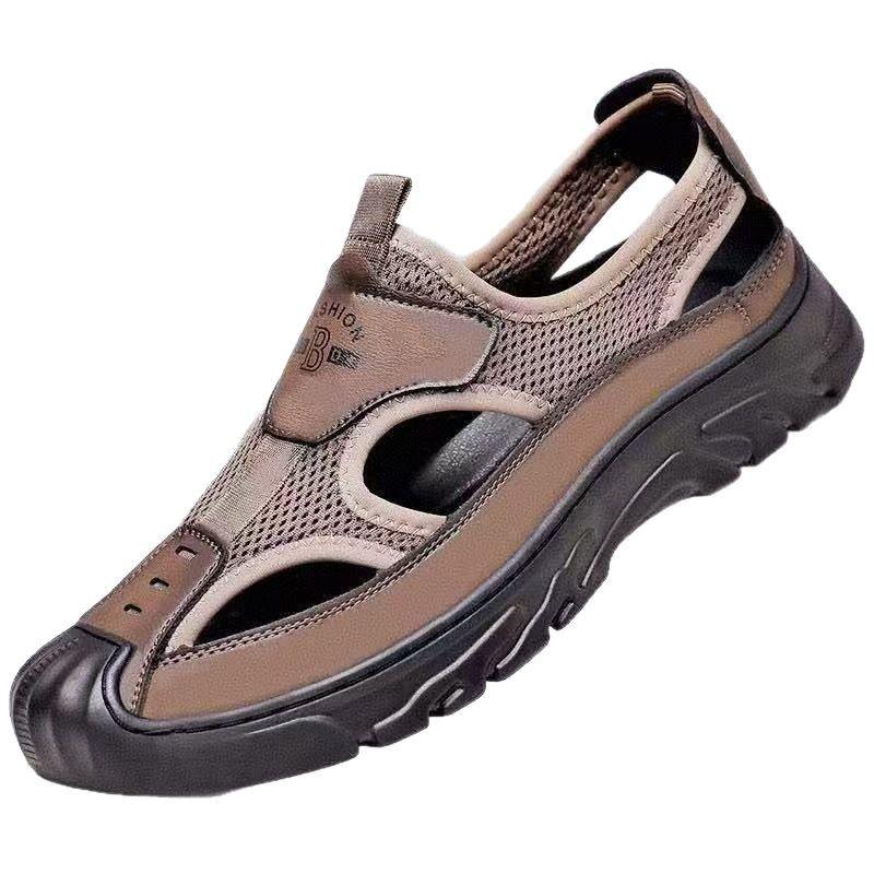 Men's Summer Cool PVC Mesh Sandals - Non-Slip Beach & Outdoor Casual Footwear
