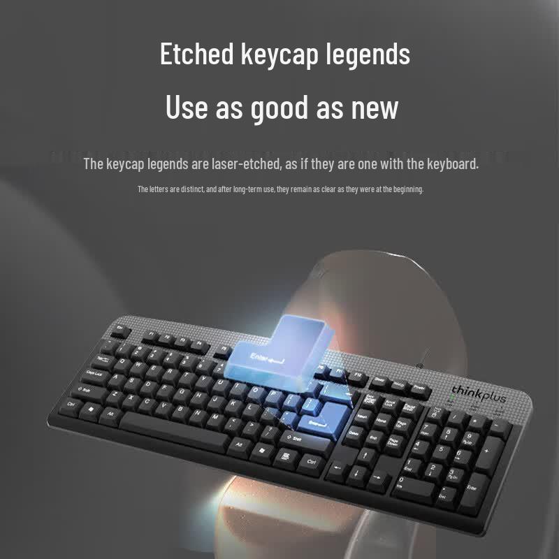 Lenovo ThinkPlus KM130Pro Wired Keyboard Mouse Combo