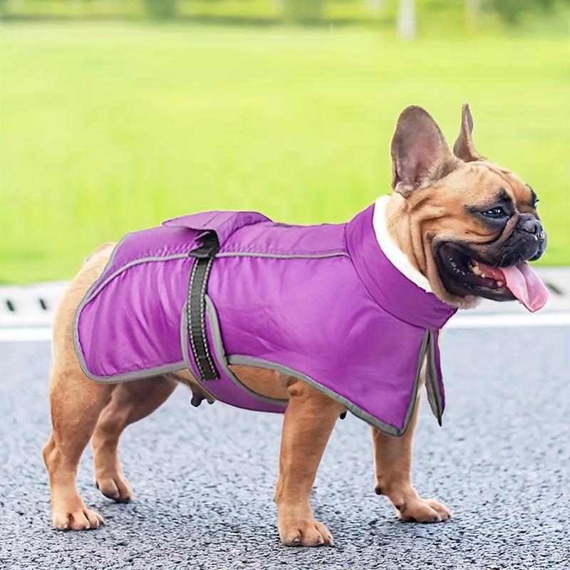 New Arrival Winter Dog Jacket with Turtleneck, Waterproof Windproof Dog Fleece Vest with Leash Hole, Dog Apparel for Small Medium Dogs