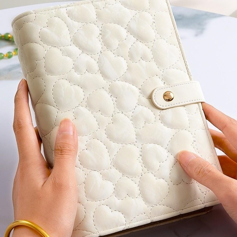 Waterproof Necklace Binder Love Heart Necklace Binder Display Box Jewelry Storage Book  Gift