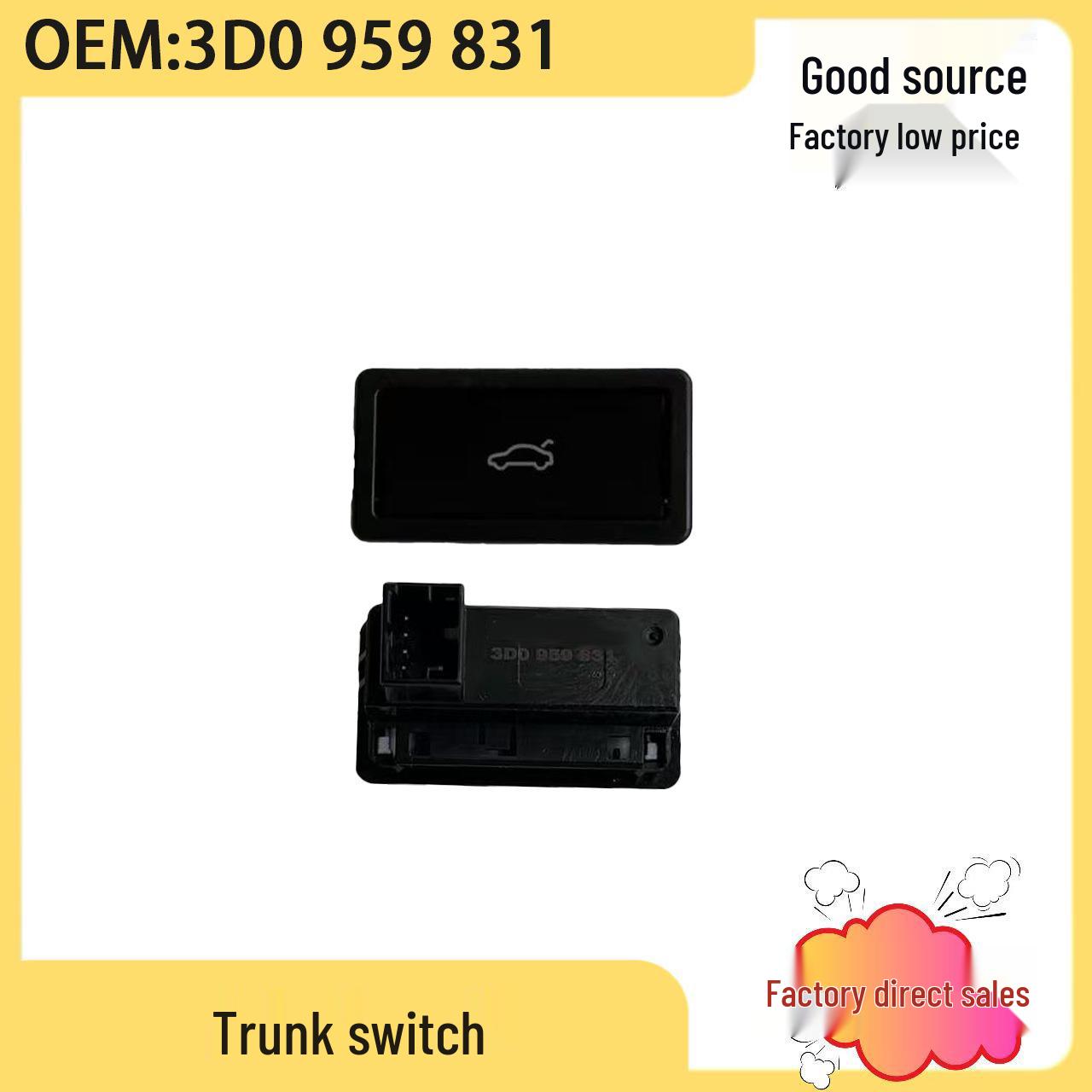Volkswagen Phaeton Electric Tailgate Release Switch - 3D0959831 MaiXiang
