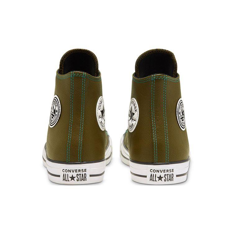 Converse Chuck Taylor All Star Comfortable Versatile Durable High-Top Canvas Shoes Unisex Sneaker Olive-Green 165957C