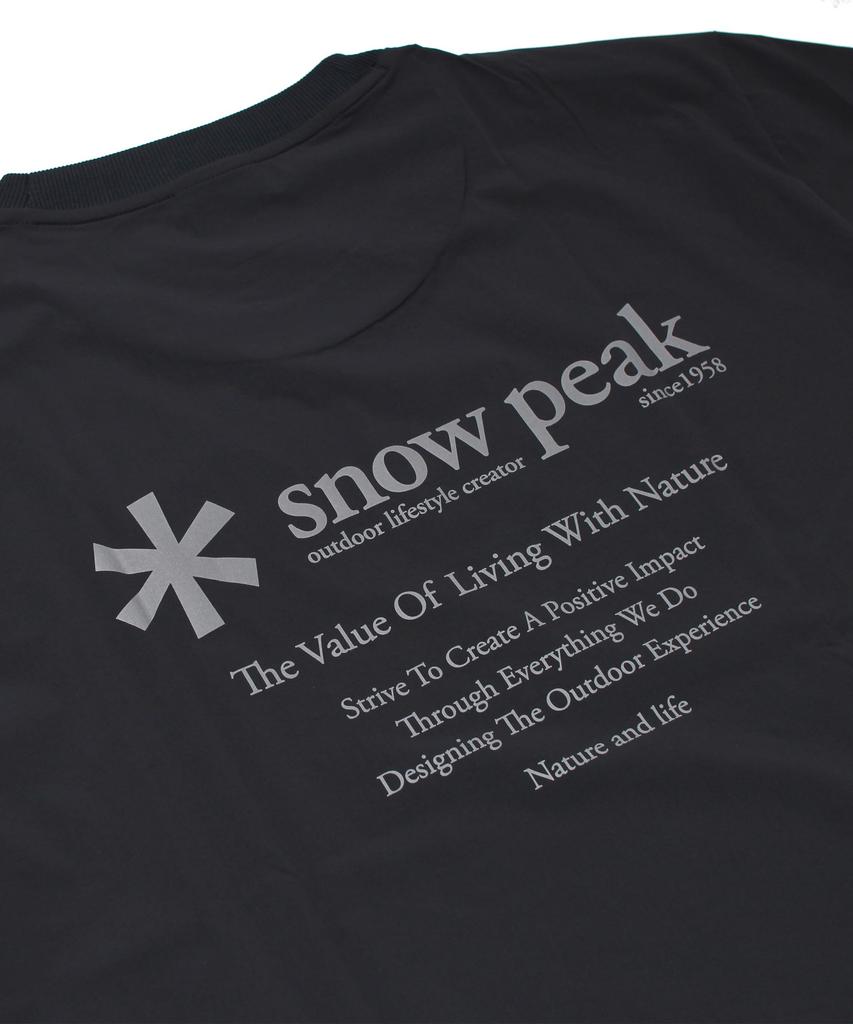 Woven Short Sleeve T L DNV Short Sleeve [Snow Peak] Thin-tech T-shirt