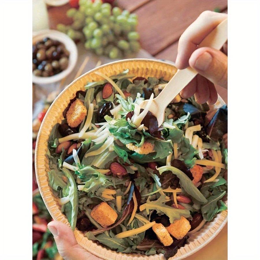 Wooden Disposable Spoon, Minimalist Plain Disposable Spoon for Home, Kitchen, Christmas Gift, School Supplies