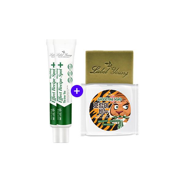 Shocking Effect Recipe: Spot Tea Tree 2 + Tiger Soap / Problem Skin + Skin Imperfections / Skin Soothing