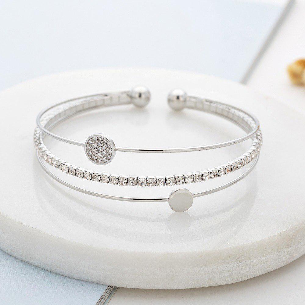 Armbånd Klassisk Krystall Rhinestone Stretch Armbånd Armbånd Armbånd Elastisk Bryllup Brudesmykker