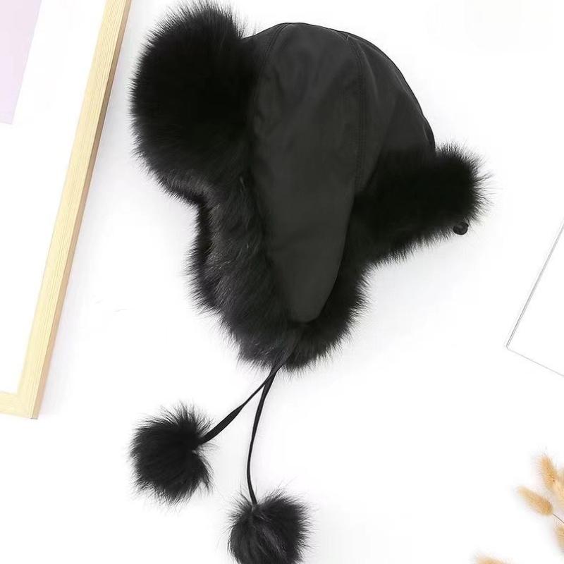 Autumn and Winter Ear Protection Warm Fur Snow Hat