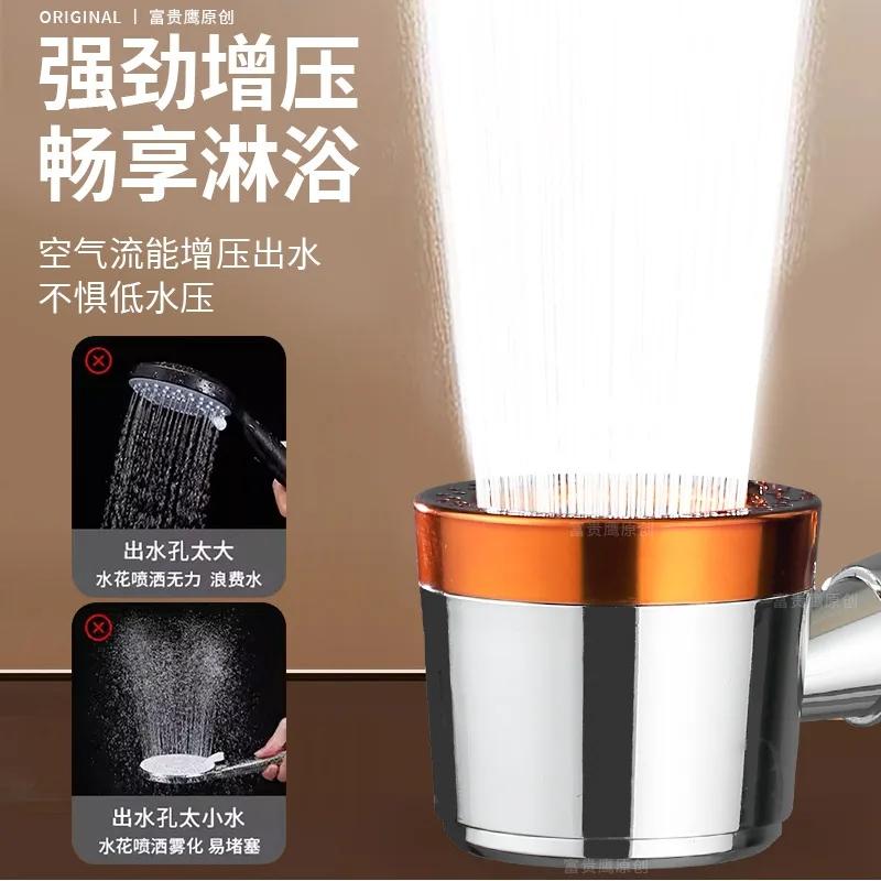 Neuer Großer Panel Schwarzer Hochdruck-Duschkopf 6 Modi 9 IN 1 Strahl mit Filter Regen SPA Duscharmatur Badezimmerzubehör