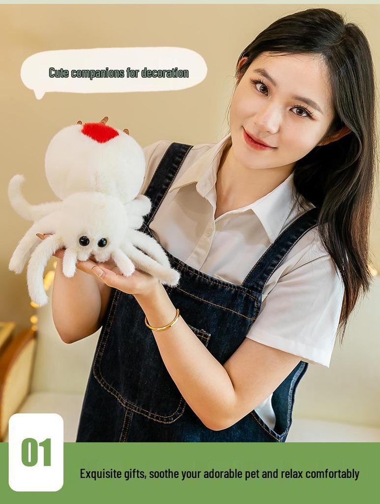 Halloween Plush Spider Doll: Soothing Prank, Cute Stuffed Animal for Children