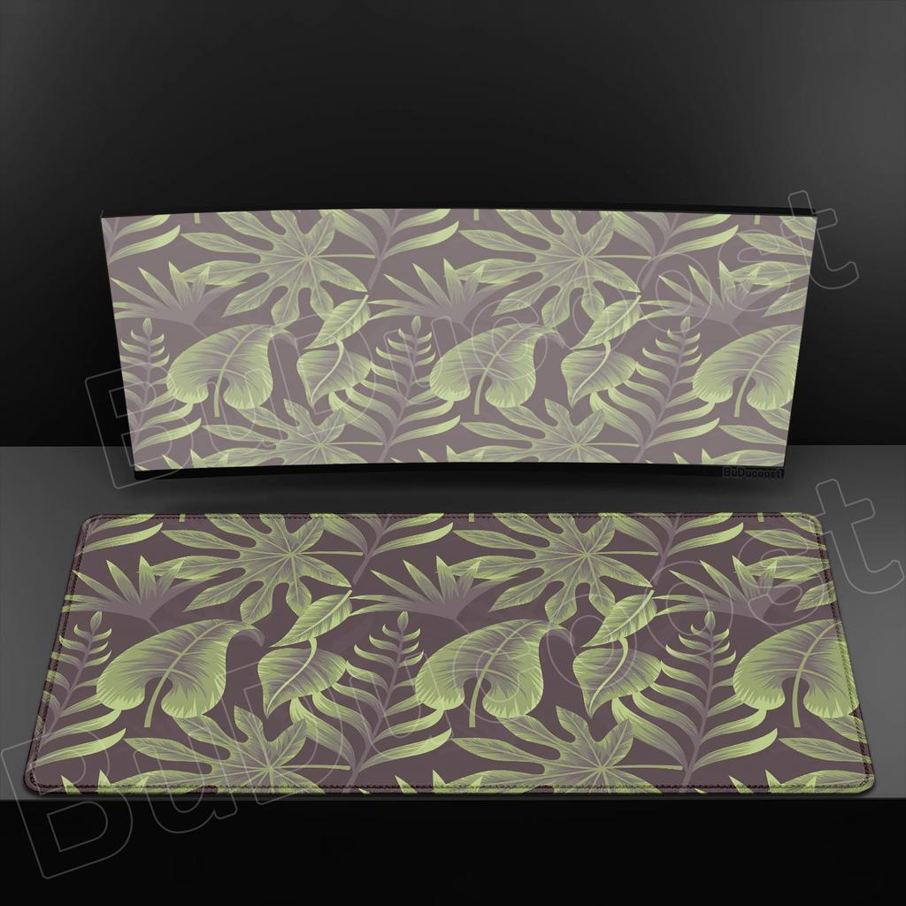 Green Flowers and Plants Mouse Pad Game Office HD Print New Mousepad XXL Playmat Non-Slip Natural Rubber Gaming Laptop Table Mat