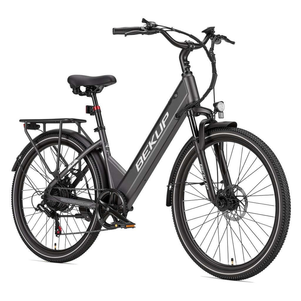 BEKUP V1 City Commuting Electric Bicycle 26 Inch Tires 36V 14.5AH Battery 250W Motor 125KG Max Load 75KM Max Range E-Bike For Unisex