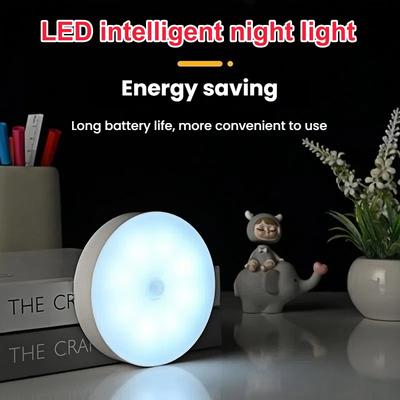 USB Rechargeable Motion Sensor LED Night Light for Bedroom Staircase Hallway Wardrobe Cupboard - Energy Efficient Lighting