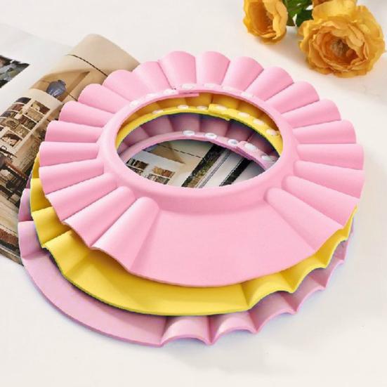 Adjustable Baby Kids Children Shampoo Shield Bathing Shower Wash Hair Cap Hat
