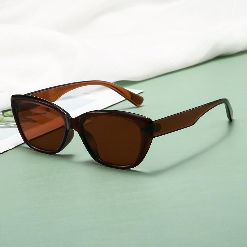 Retro European & American Women's Small Frame Sunglasses - High-End UV Protection, Versatile Street Style