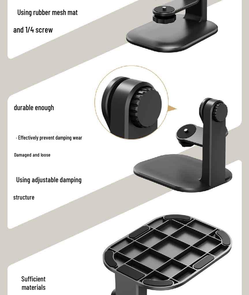360° Pan-Tilt Rotating Projector Stand for Ceiling and Desktop Mounting