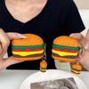 Kreativní silikonové pouzdro na sluchátka ve tvaru hamburgeru pro Airpods 4/5 Pro/Pro2 Pro3 Bezdrátová Bluetooth sluchátka Ochranný kryt proti poškrábání