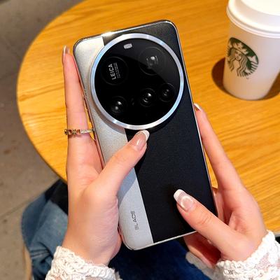 Δερμάτινη Θήκη Για Xiaomi15 14 13 Ultra Αντικραδασμική Θήκη με Προφυλακτήρα Για Xiaomi 15 Ultra 14 13 Ultra Πολυτελής Επιμεταλλωμένη Πολύχρωμη
