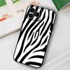 Milk Cow Zebra Strip For iPhone 13,17,11,12,16,14,15,Plus,Pro Max Soft Silicone Black Phone Case