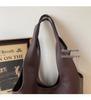 Women's Retro Korean Style Large Capacity PU Tote Bag for Versatile Use