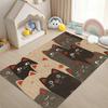 Cute Cat Pattern Rug Cartoon Funny Animal Print Home Decor Carpet Soft Non-Slip Floor Mat for Living Room Bedroom Room