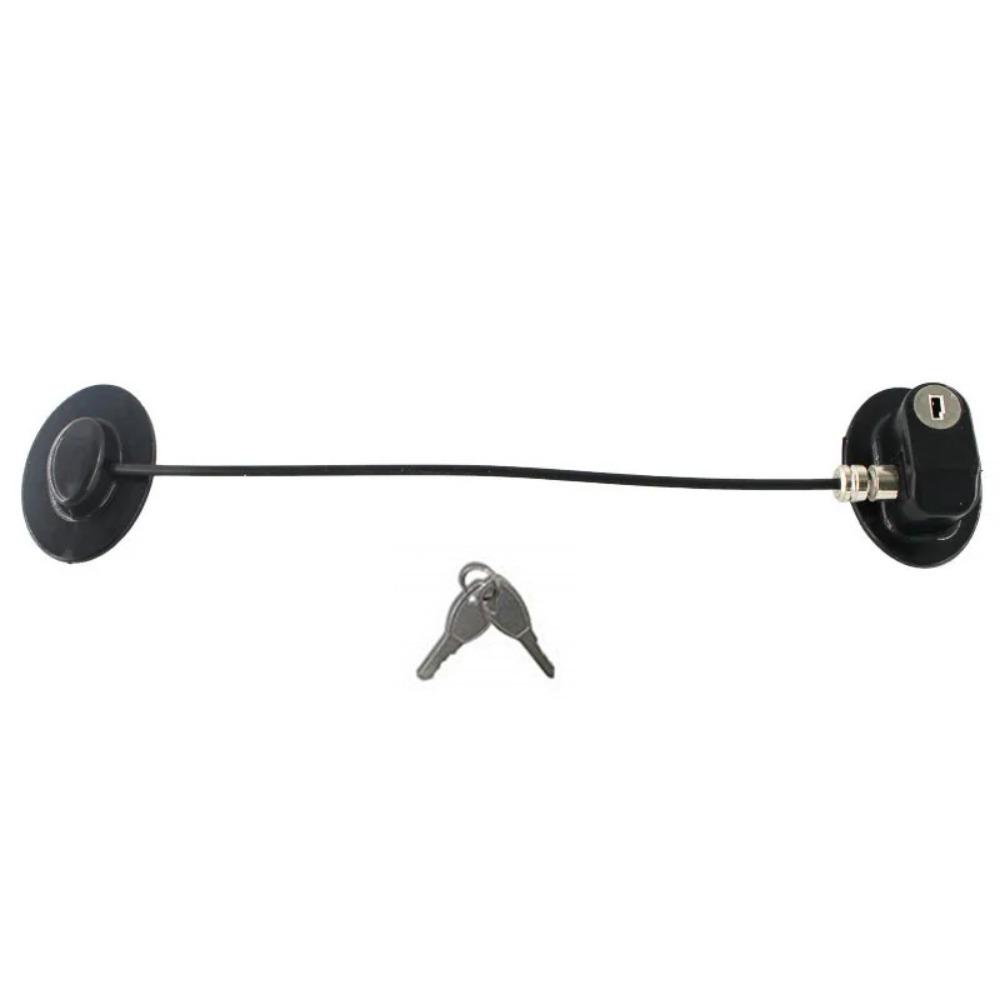 

Self-adhesive Baby Safety Lock Stainless Steel Cable Security Lock with Keys Toilet чёрный