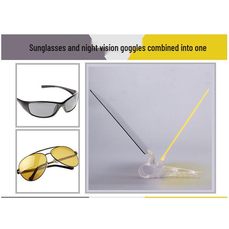 Car Sun Visor Sunshade and Night Vision Anti-Glare Mirror Glasses