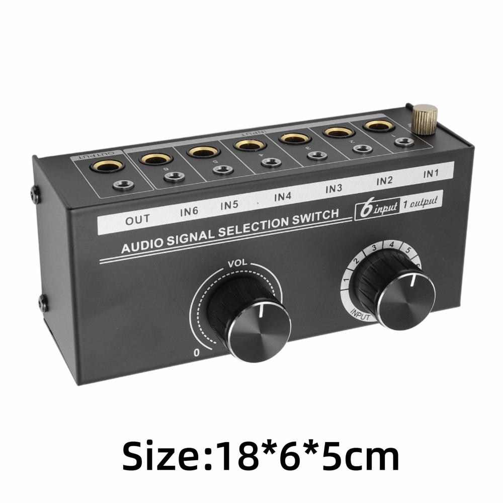 with Volume Control Knob Audio Selector Switcher Signal Selector  for Speaker Subwoofer