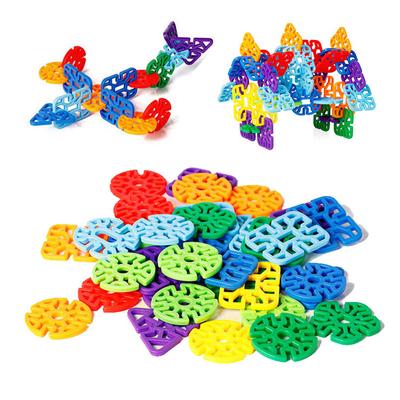 20Pcs Snowflake Building Blocks Montessori Geometric Shapes Educational Bloques De Construcción Niños Kinder Spielzeuge