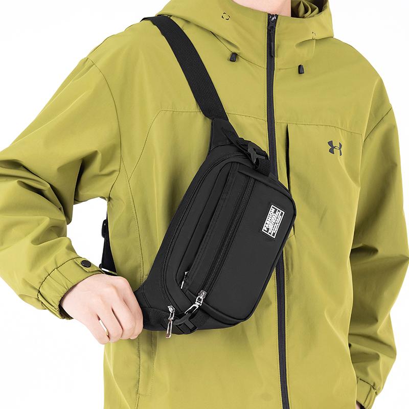 Large Capacity Outdoor Waist Bag Multi-layer Sling Bag New Nylon Waterproof  Fanny Pack