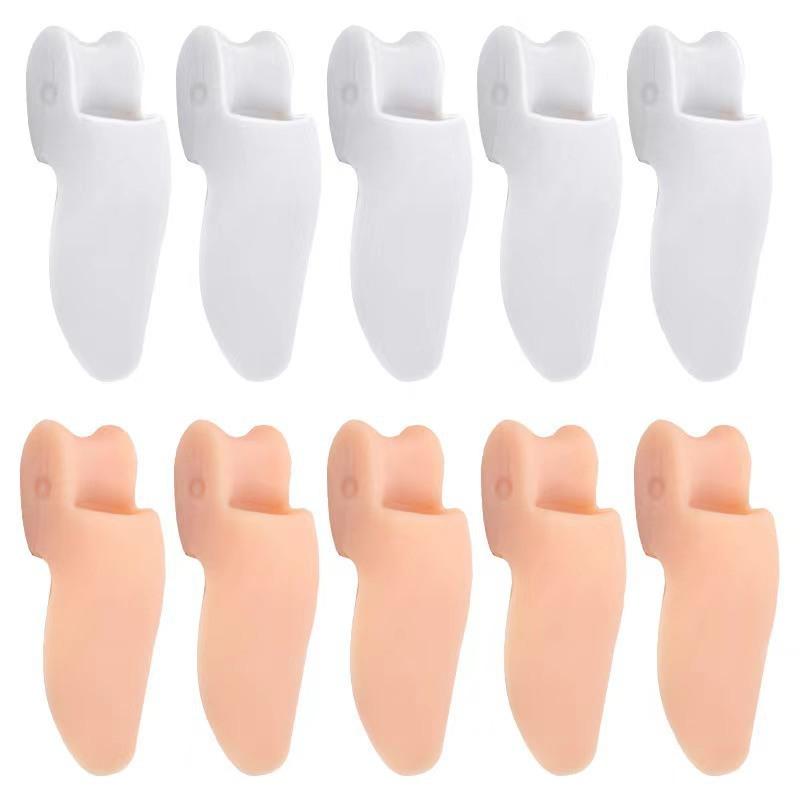 2/4 Double Soft Silicone Thumb Splitter, Washable Soft Toe Protector, Anti-friction and Anti-pain Toe Splitter