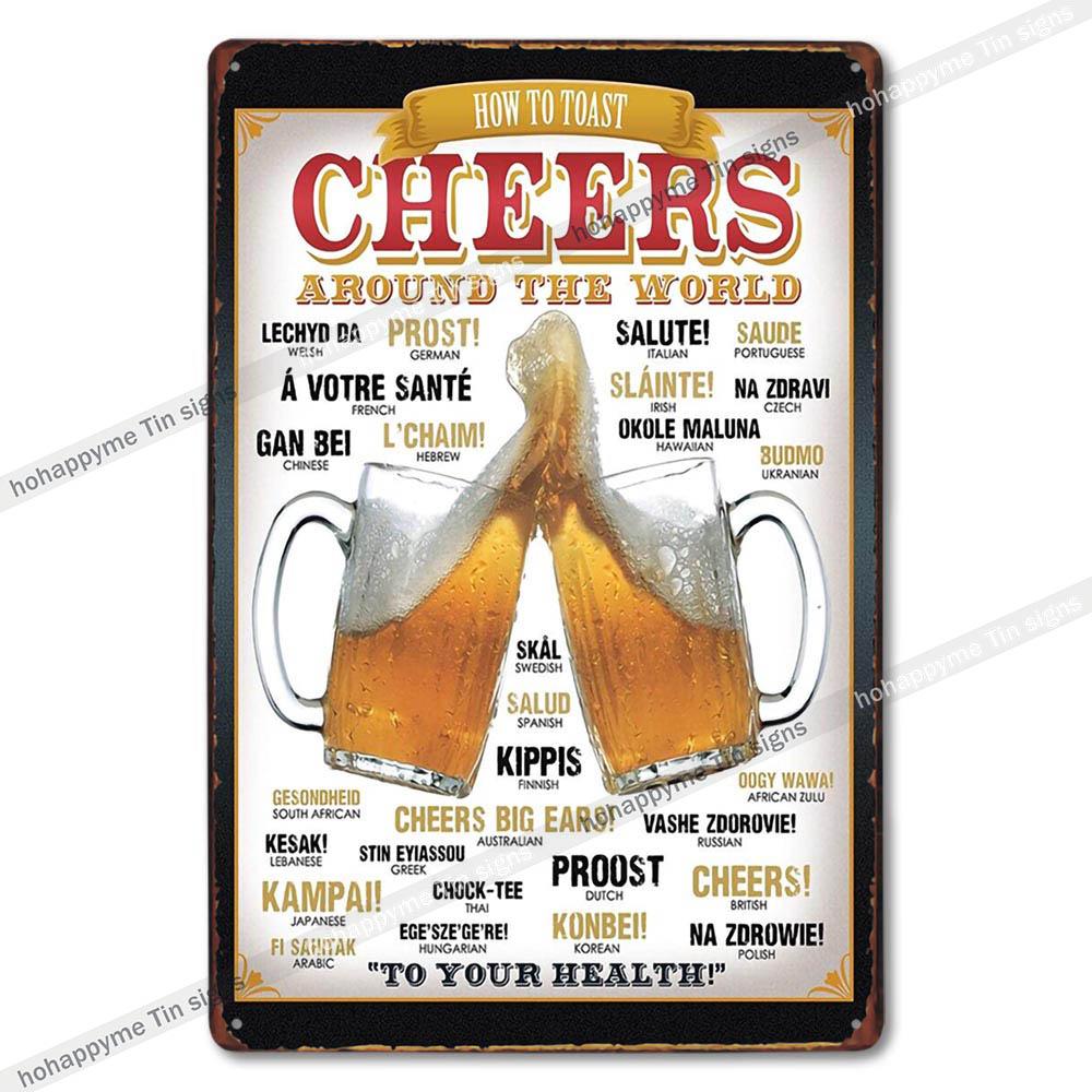 

Retro Collectible Beer Tin Sign Metal Plaque Man Cave Garage Shed Decoration - 8x12in 20x30cm 20x30