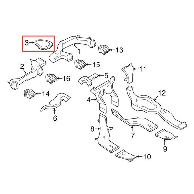 Car Dash Board Speaker Vent Cover 64229262803 For BMW Mini F55 F56 F57 F60 Audio Speaker Cover Car Accessories
