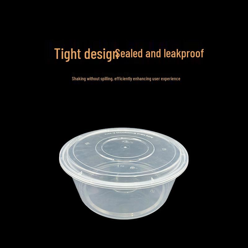 Deshangyuan Disposable Food Containers with High Lid - 3500ml